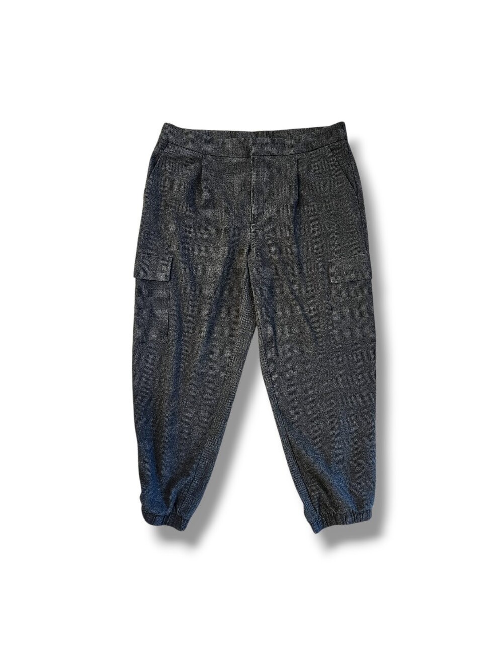 A New Day High-Rise Cargo Jogger Pants Charcoal Plaid | 16